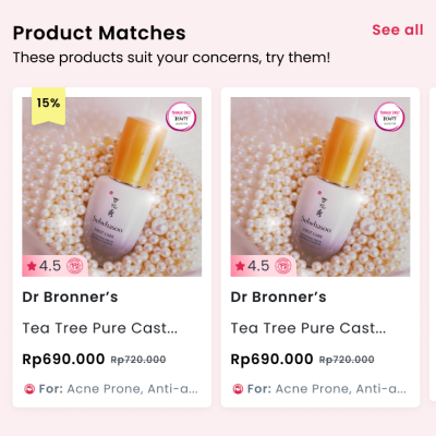 Product Matches Section